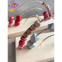 Load image into Gallery viewer, Custom Christmas Eve Montessori Abacus - add a name / Red -