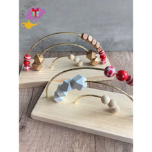 Load image into Gallery viewer, Custom Christmas Eve Montessori Abacus - add a name / White