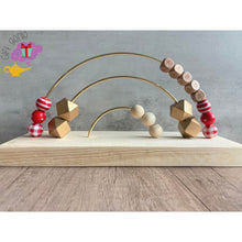 Load image into Gallery viewer, Custom Christmas Eve Montessori Abacus - add a name / Gold -