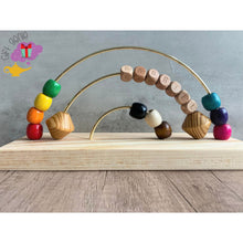 Load image into Gallery viewer, Custom Name Montessori Rainbow Abacus - Kids toys