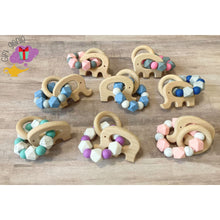 Load image into Gallery viewer, Elephant teether bracelet - baby gifts