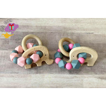 Load image into Gallery viewer, Elephant teether bracelet - baby gifts