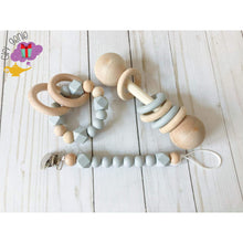 Load image into Gallery viewer, Gender Neutral Gray Sensory Teether Gift - baby gifts