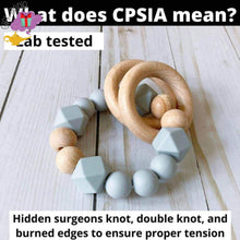 Load image into Gallery viewer, Gender Neutral Gray Sensory Teether Gift - baby gifts