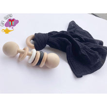 Load image into Gallery viewer, Organic Muslin Teething Ring Lovie - baby gifts