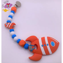 Load image into Gallery viewer, Rocket Teething Clip - baby gifts