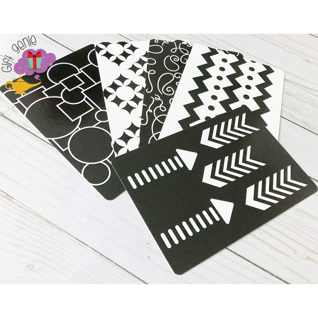 Black & White Montessori Sensory Cards - nursery gift