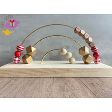 Load image into Gallery viewer, Custom Christmas Eve Montessori Abacus - add a name / Gold -
