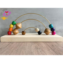 Load image into Gallery viewer, Custom Name Montessori Rainbow Abacus - no name - Kids toys
