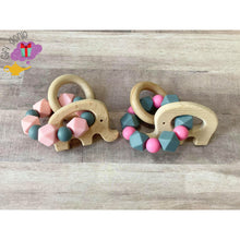 Load image into Gallery viewer, Elephant teether bracelet - baby gifts
