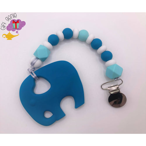 Elephant Teething Clip - elephant - baby gifts