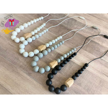 Load image into Gallery viewer, Modern Stylish Breastfeeding Necklace Neutral Colors -
