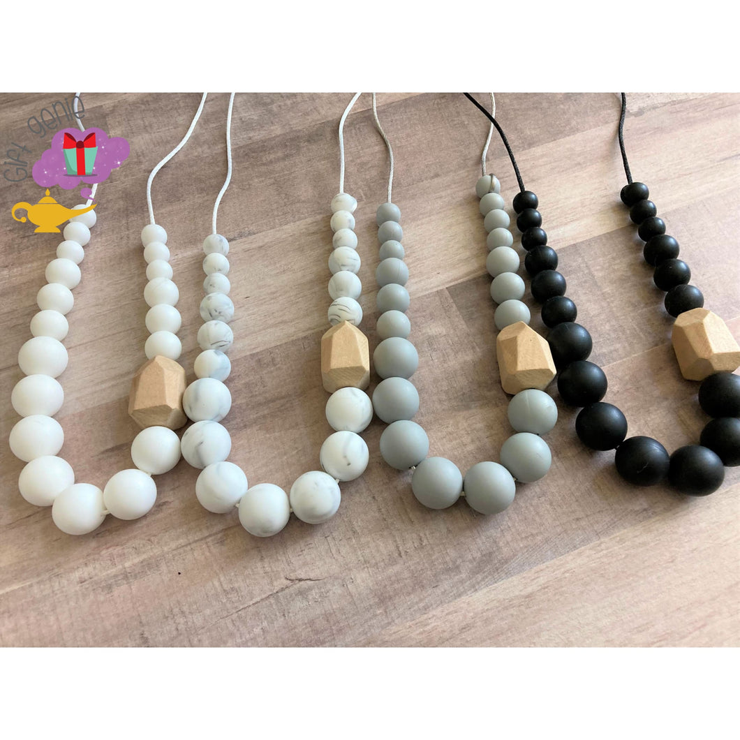 Modern Stylish Breastfeeding Necklace Neutral Colors -