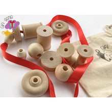 Load image into Gallery viewer, Montessori Lacing Toy Made With Loose Parts - toddler toys
