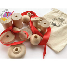 Load image into Gallery viewer, Montessori Lacing Toy Made With Loose Parts - toddler toys

