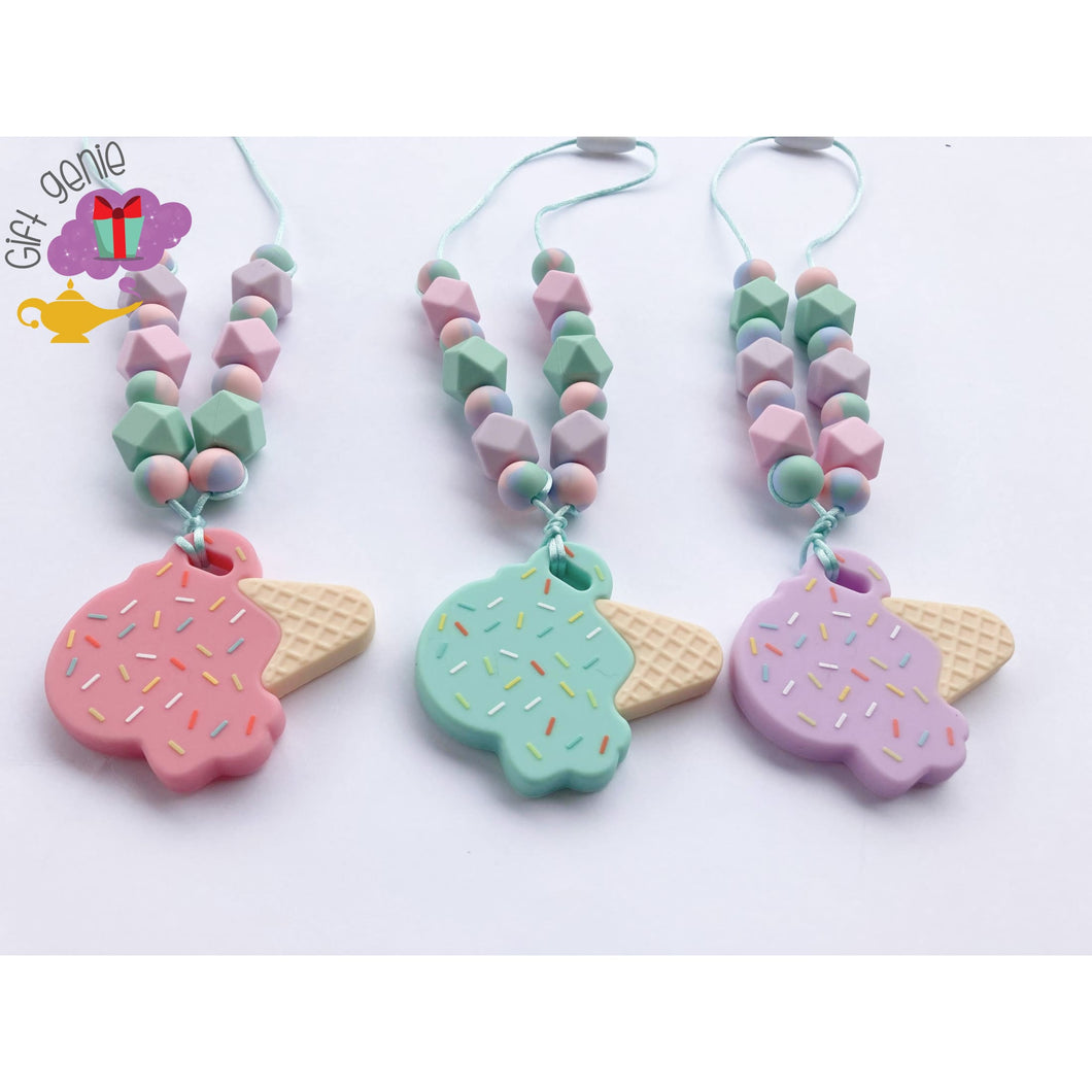 Pastel Sensory Chewy Necklace - Kids toys