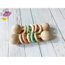 Load image into Gallery viewer, Rainbow Montessori Wooden Baby Rattle - baby gifts
