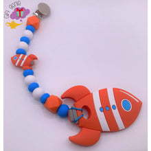 Load image into Gallery viewer, Rocket Teething Clip - baby gifts
