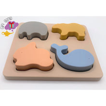 Load image into Gallery viewer, Silicone Animal Puzzle - Baby &amp; Toddler
