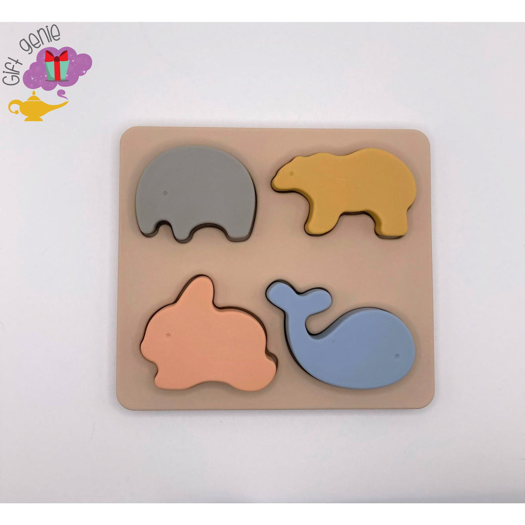 Silicone Animal Puzzle - Baby & Toddler