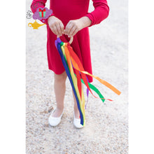 Load image into Gallery viewer, Small Rainbow Ribbon Hand Kite - toddler toys
